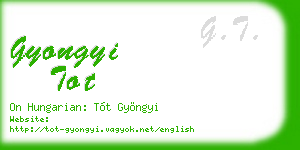 gyongyi tot business card